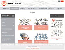 Tablet Screenshot of mecesa.com